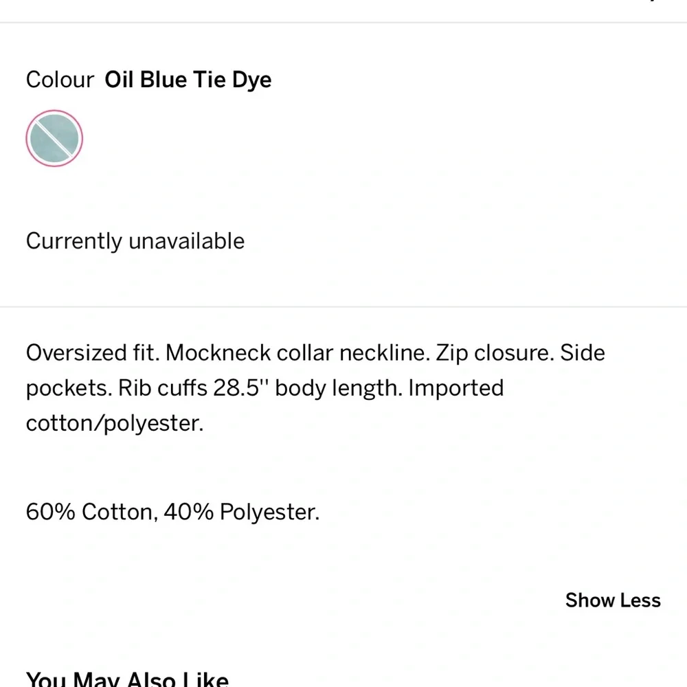 NWT Victoria's Secret PINK Varsity Oversized Half Zip Sweatshirt - Picture 11 of 14